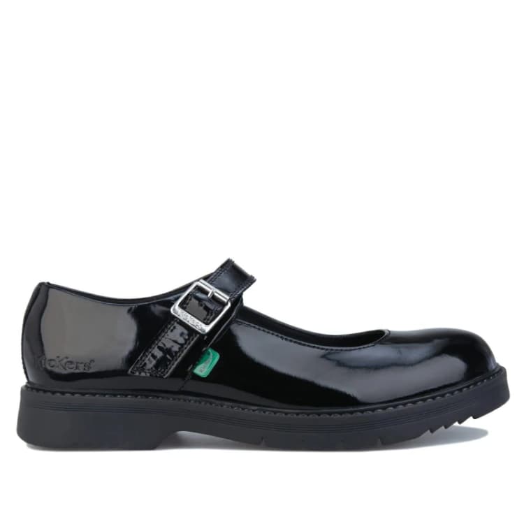 Image of Kickers Finley Patent Shoes Casual Shoes UK 3 Black 01332703192