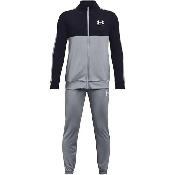 Image of Under Armour Colour Block Knit Tracksuit Junior Performance Tracksuits 5-6 (XS) Black 63056342155