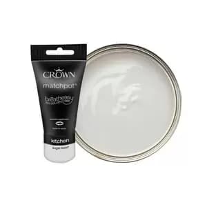 Image of Crown Easyclean Matt Emulsion Kitchen Paint - Sugar Bowl Tester Pot - 40ml