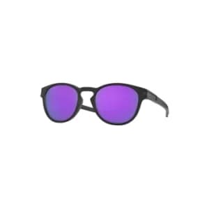 Image of Oakley Latch Matte Black w/ PRIZM Violet Sunglasses