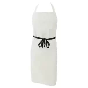 Image of Dennys Unisex Adults Bib Workwear Apron (One Size) (Ivory)