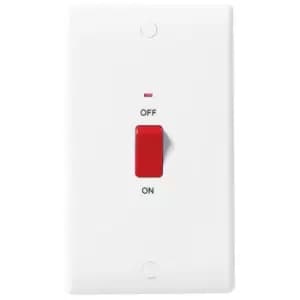Image of BG Nexus White Double Pole Switch with Indicator 45A - 872