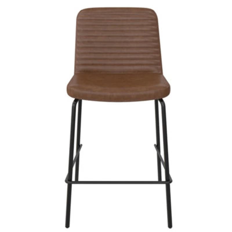Image of Dorel Corey Counter Stool Camel Faux Leather, Brown S037416QEUK