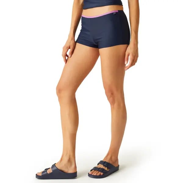 Image of Regatta Womens Ladies Aceana Bikini All Over Printed Swimwear Shorts 8 - Waist 25' (63cm)