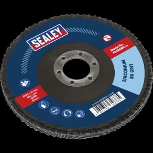 Image of Sealey Zirconium Abrasive Flap Disc 125mm 80g