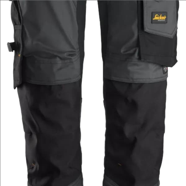 Image of Snickers AllroundWork Stretch Trousers - Steel Grey/Black - 44