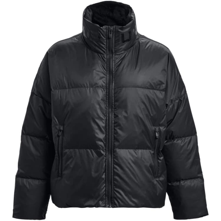 Image of Under Armour Womens CGI Down Puffer Performance Training Jacket Black female 12 (M)
