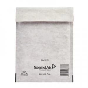 Image of Mail Lite Plus Bubble Lined Size C0 150x210mm Oyster White Postal Bag
