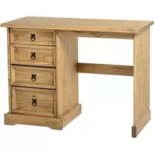 Image of Corona Pine Dressing Table with 4 Drawers - Seconique