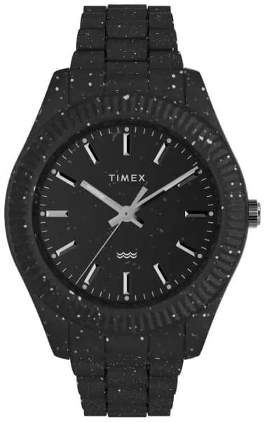 Image of Timex TW2V77000 Mens Legacy Ocean (42mm) Black Dial / #tide Watch