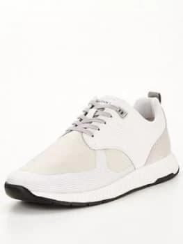Image of Hugo Boss Titanium Runner Trainers White Size 10 Men