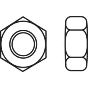 Image of TOOLCRAFT 830405 Hexagonal nuts M2.5 DIN 934 Plastic 10 pc(s)