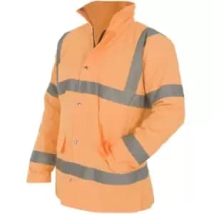 Image of Yoko Mens Hi-Vis Road Safety Jacket (L) (Hi Vis Orange) - Hi Vis Orange