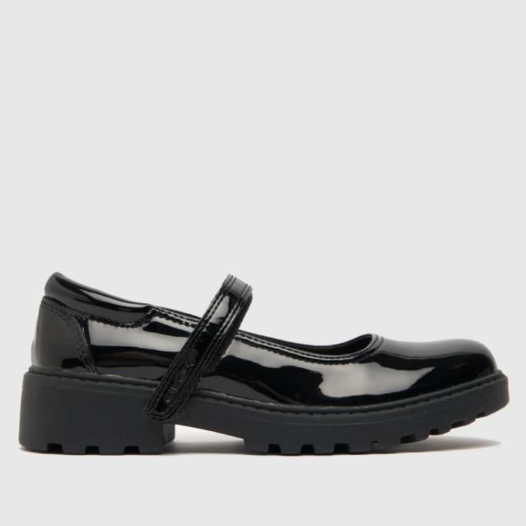 Image of Geox Black casey mj Girls Junior shoes Black UK 13 (EU 32)
