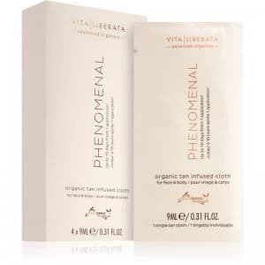Image of Vita Liberata Phenomenal Organic Tan Infused Cloths Self-Tanning Tissue 4 pc