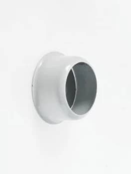 Image of Wickes Interior Concealed Rod Sockets - 25mm White Pack of 2