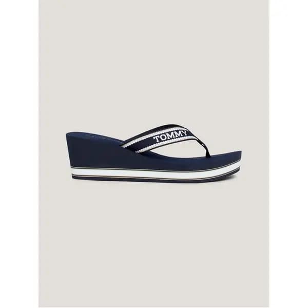 Image of Tommy Hilfiger Tommy Beach Wedge Ld43 Flip Flops 5 (38) White 22008301250