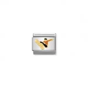 Image of Classic Gold Snowboarder Link 030259/17