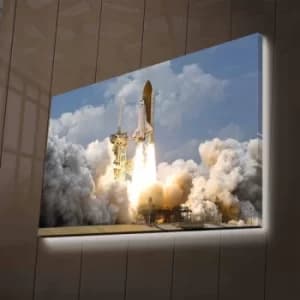 Image of NASA-032 Multicolor Decorative LED Lighted Canvas Painting
