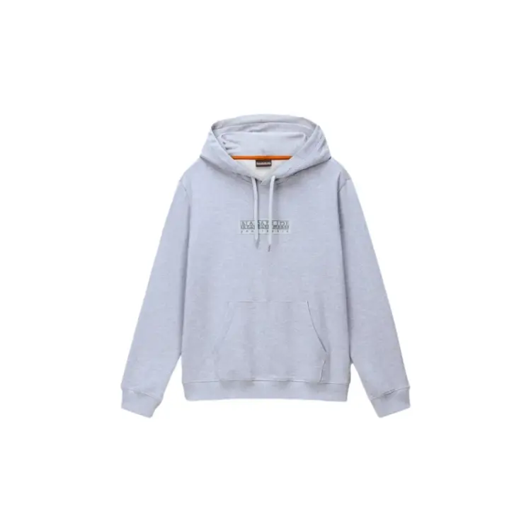 Image of Hooded sweatshirt Napapijri Box Logo Gris Male S
