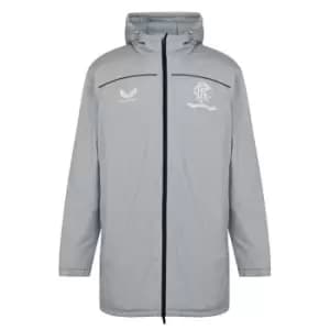 Image of Castore Rangers FC Longline Rain Jacket Mens - Grey