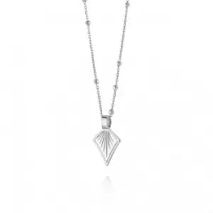 Image of Palm Leaf Bobble Chain Sterling Silver Necklace WN02_SLV