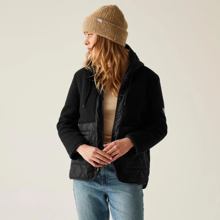 Image of Womens hooded jacket Regatta Mikayla Noir Female 48