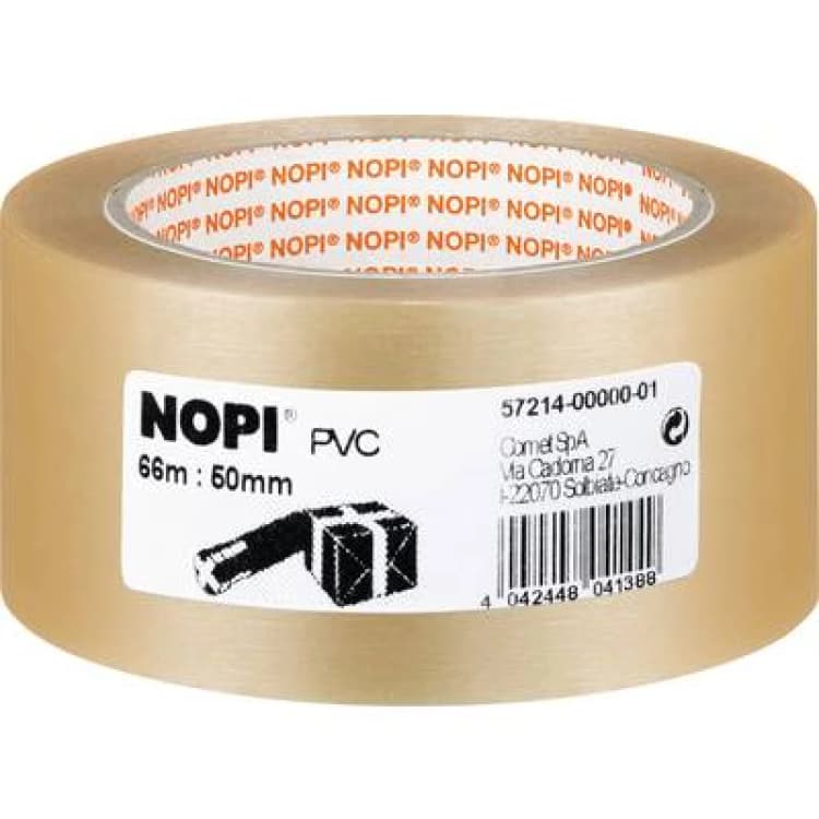 Image of TESA Nopi Pack PVC gepragt 66m 50mm transparent