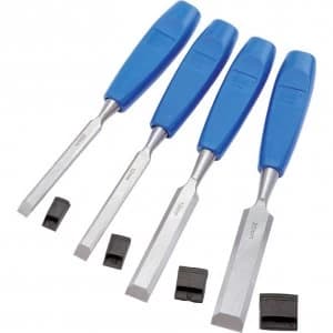 Image of Draper 4 Piece Bevel Edge Wood Chisel Set