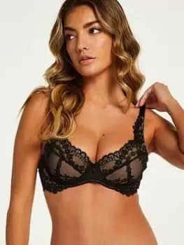 Image of Hunkemoller Daisy uf Bra, Black, Size 32Dd, Women