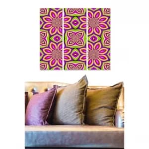Image of MDF102211808 Multicolor Decorative MDF Painting (3 Pieces)