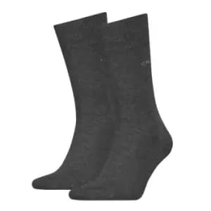 Image of Calvin Klein Crew Socks 2 Pack Mens - Grey