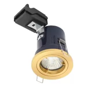 Image of Electralite Yate Fire Rated Downlight IP20 Satin Brass