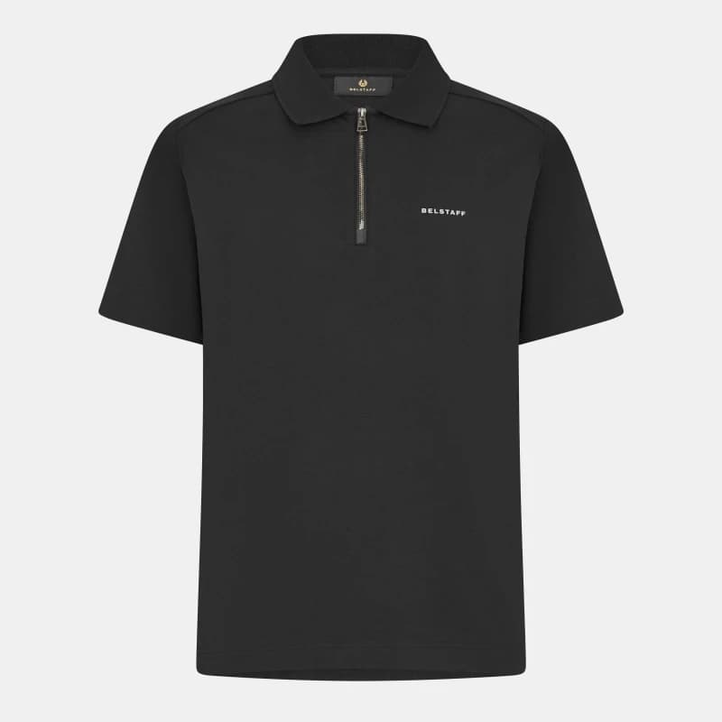 Image of Belstaff Mens Short-Sleeve Polos Black male S