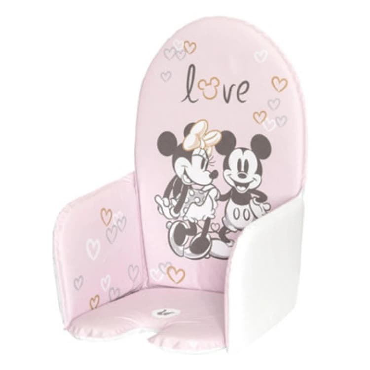 Image of Keeeper Mickey Mouse Pink Feeding Chair Pad Multi