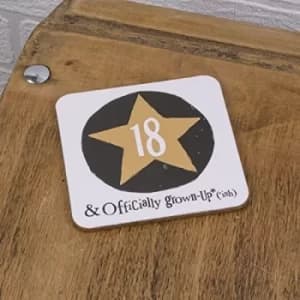 Image of Brightside 18 & Offically Grown Up' Coaster