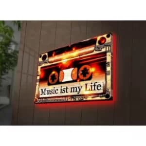 Image of 4570DACT-57 Multicolor Decorative LED Lighted Canvas Painting