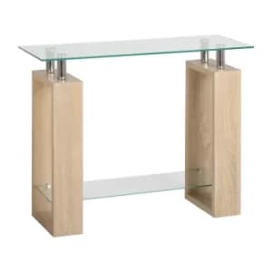 Image of Milan Glass Console Table Natural