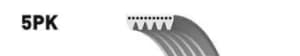 Image of Micro-V Multi-Ribbed Belt Gates 5PK1153