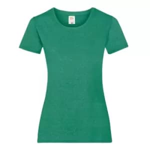 Image of Fruit Of The Loom Ladies/Womens Lady-Fit Valueweight Short Sleeve T-Shirt (Pack Of 5) (M) (Retro Heather Green)