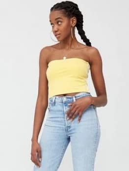 Image of Adidas Originals Tube Top - Yellow