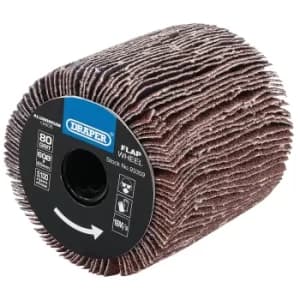 Image of Draper Sanding Roller Flap Wheel 60mm 60mm 80g
