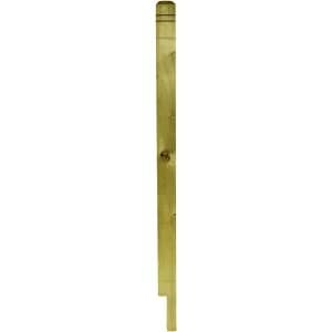 Image of Wickes Deck Post Modern Notched - Green 83 x 83 x 1.37m