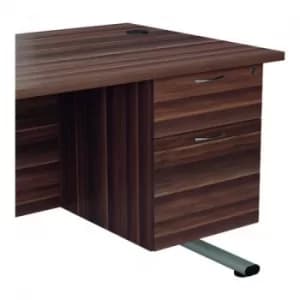 Image of Jemini 655 Fixed Pedestal 2 Drawer Dark Walnut KF74412
