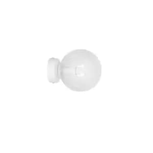 Image of Rossi White Wall Lamp with Clear Glass Shades, 1x E18
