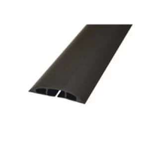 Image of D-Line Black Light Duty Floor Cable Cover 60mmx1.8m Long CC-1