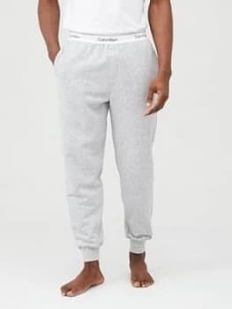 Image of Calvin Klein Modern Cotton Lounge Pants - Grey Marl, Grey Heather, Size XL, Men