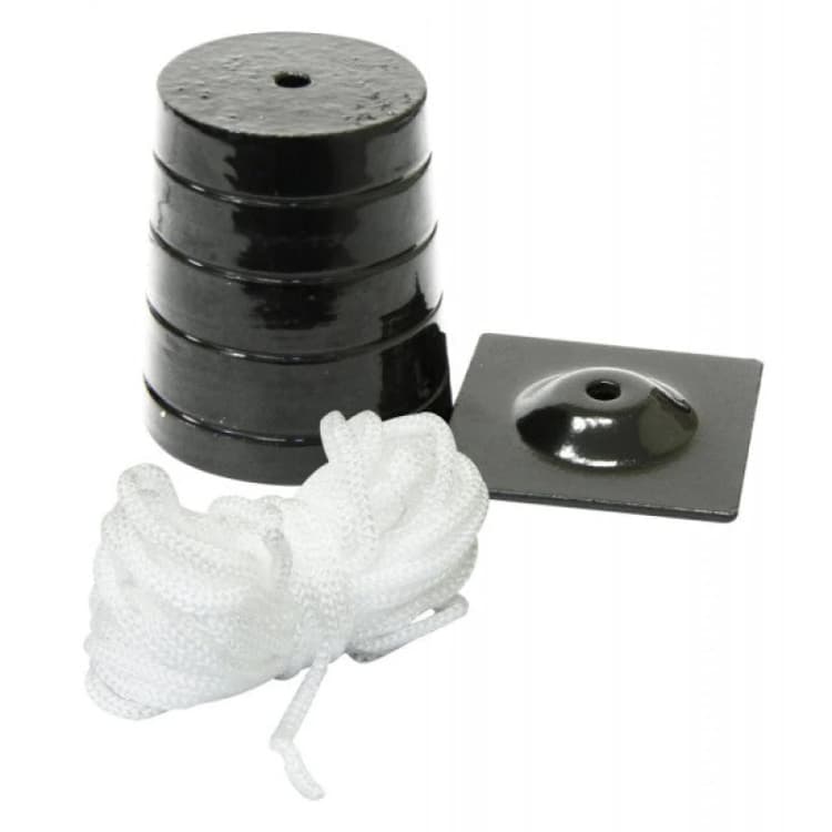Image of Rolson Plumb Bob and Line Cord, 5m (400g), Black