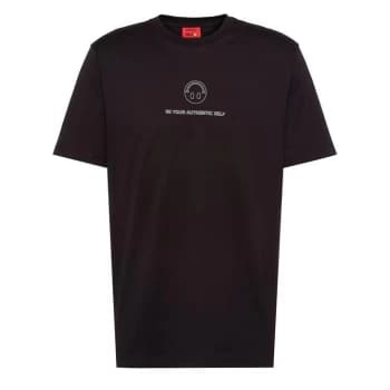 Image of Hugo Boss X Smiley Deppelin T-Shirt Black Size L Men
