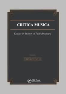 Image of Critica Musica : Essays in Honour of Paul Brainard
